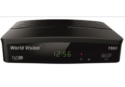 Эфирная DVBT 2 приставка World Vision T55D - вид 1 миниатюра