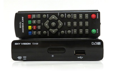 Эфирная DVBT 2 приставка Sky Vision Т2108 - вид 1 миниатюра