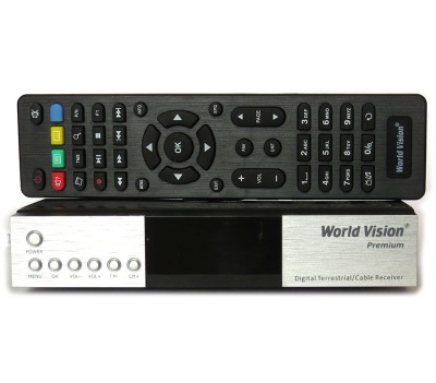 Эфирная DVBT 2/C приставка World Vision Premium - вид 1 миниатюра