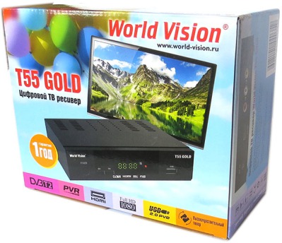 Эфирная DVBT 2 приставка World Vision T55 GOLD - вид 5 миниатюра