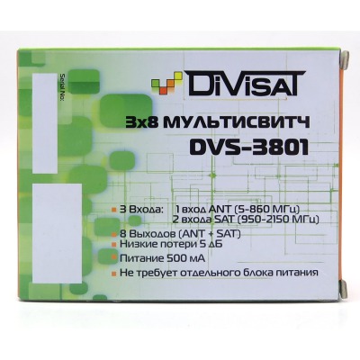 Мультисвитч 3*8 DVS-3801 - вид 1 миниатюра