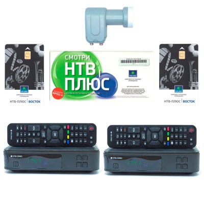 Комплект НТВ+Дальний Восток на 2 телевизора (мультирум), ресиверы VA1020HD - вид 1 миниатюра