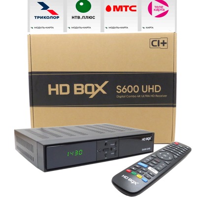 4K комбо DVB S/S2/T2/C ресивер HD BOX S600 UHD. T2 тюнер не работает