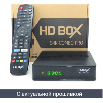 UHD комбо - ресивер HD BOX S4K Combo Pro