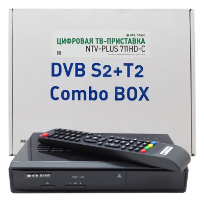 Комбо ресивер NTV-PLUS 711 HD-C (без карты), DVB S/ S2/T2