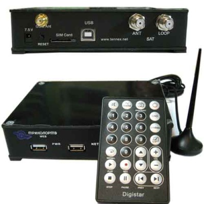 Модем спутниковый Hybrid DVB-GSM Netline 200S+ - вид 1 миниатюра