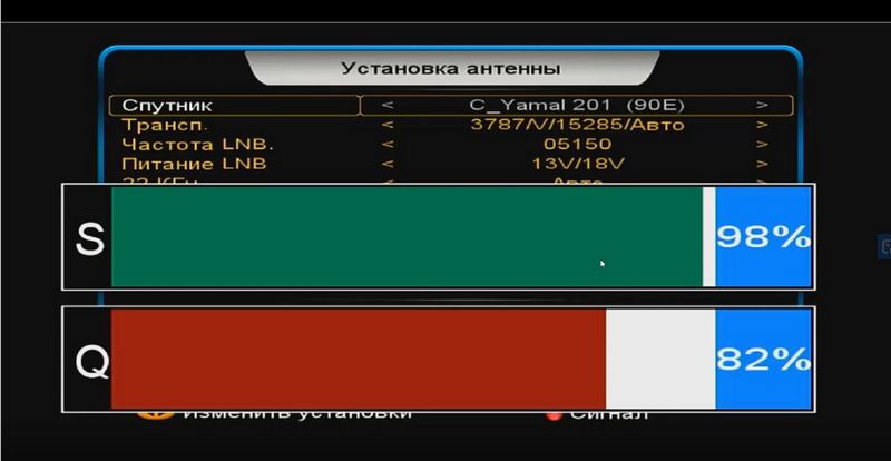 прием каналов T2MI со спутника Yamal 401 @ 90° East в С диапазоне