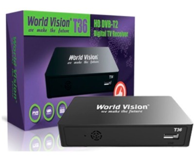Эфирная DVBT 2 приставка World Vision T36 - вид 1 миниатюра