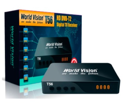 Эфирная DVBT 2 приставка World Vision T56 - вид 1 миниатюра
