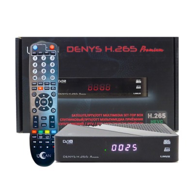 Спутниковый ресивер uClan Denys H.265 Premium c IPTV приложениями