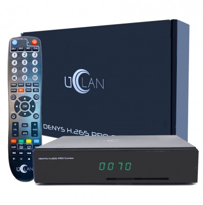 DVB S2/T2 ресивер Uclan Denys H.265 Pro Combo c IPTV приложениями, с пультом Premium - вид 1 миниатюра