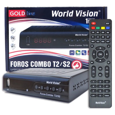 DVB S2/T2/C ресивер World Vision Foros Combo