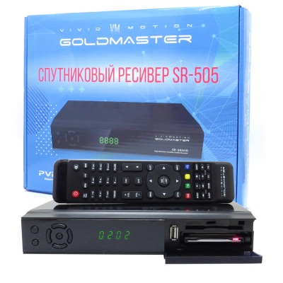 Комбинированный  ресивер DVB-S2/T2/C с поддержкой модулей CI/CI+ Goldmaster SR-505HD Combo