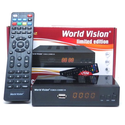 DVB S2/T2/C ресивер World Vision Foros Combo M (металл)