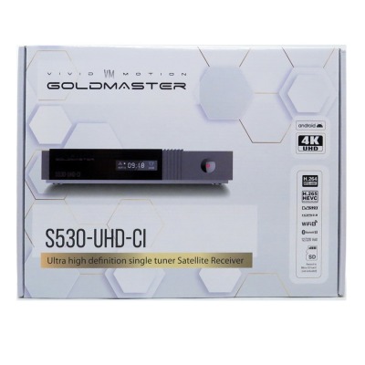 Спутниковый ресивер GoldMaster S530-UHD-CI+, S2X, Android 10 - вид 20 миниатюра