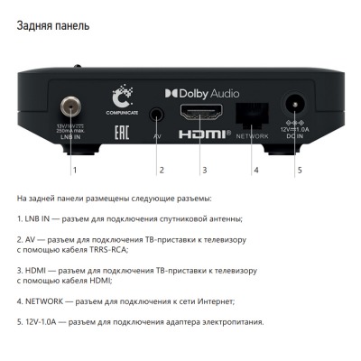 Комплект НТВ+Восток на 2 телевизора (мультирум) - вид 5 миниатюра