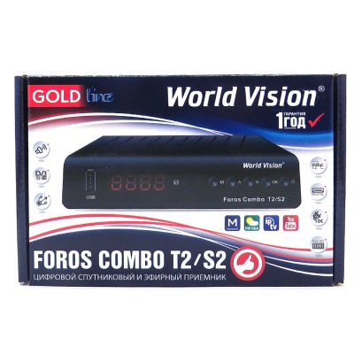 DVB S2/T2/C ресивер World Vision Foros Combo, USB to LAN адаптер, HDMI кабель в комплекте - вид 13 миниатюра